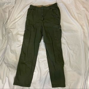 Red head rip stop olive cargo pants 32/32